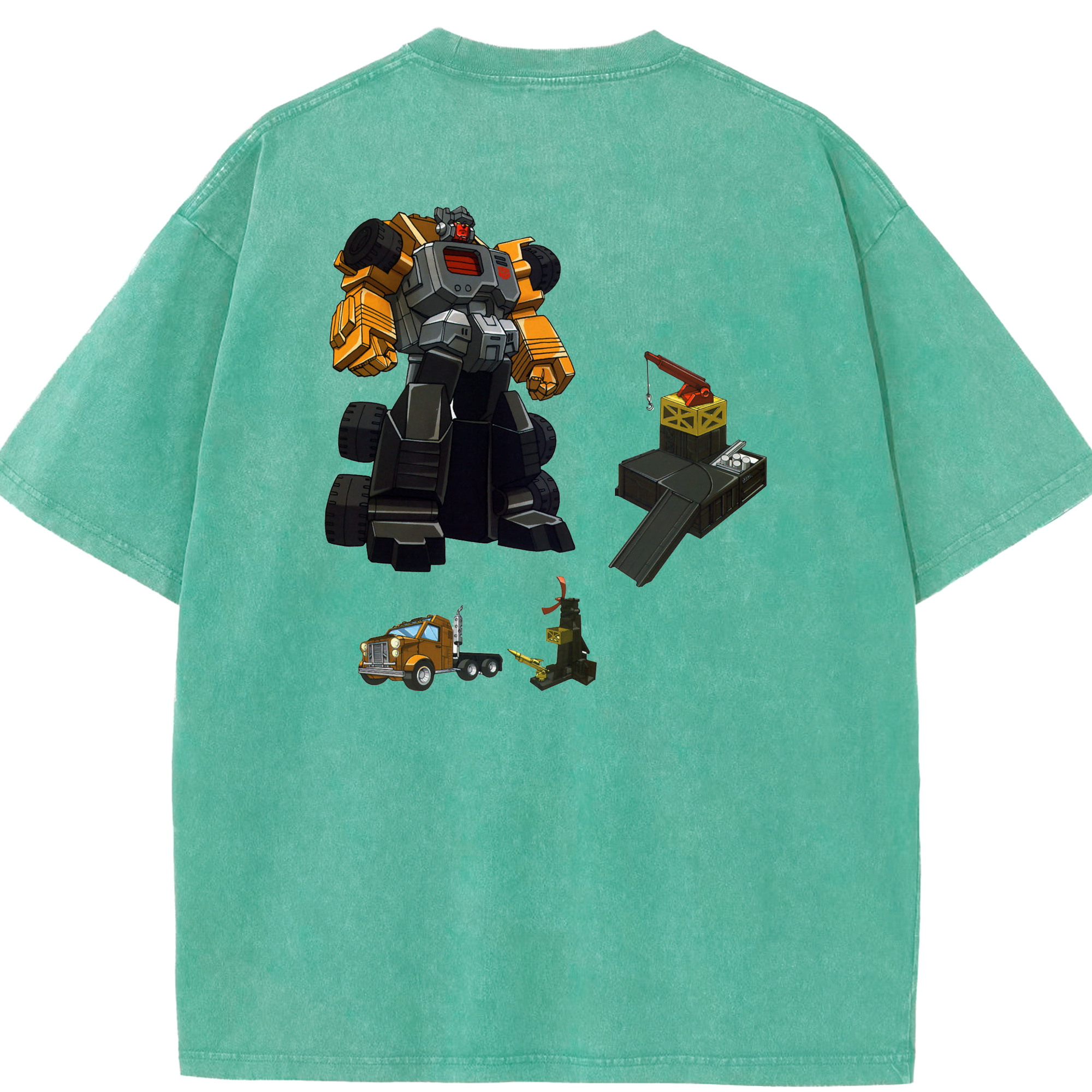（画像用）  綿100% ヴィンテージ風 半袖Tシャツ（背面プリント）